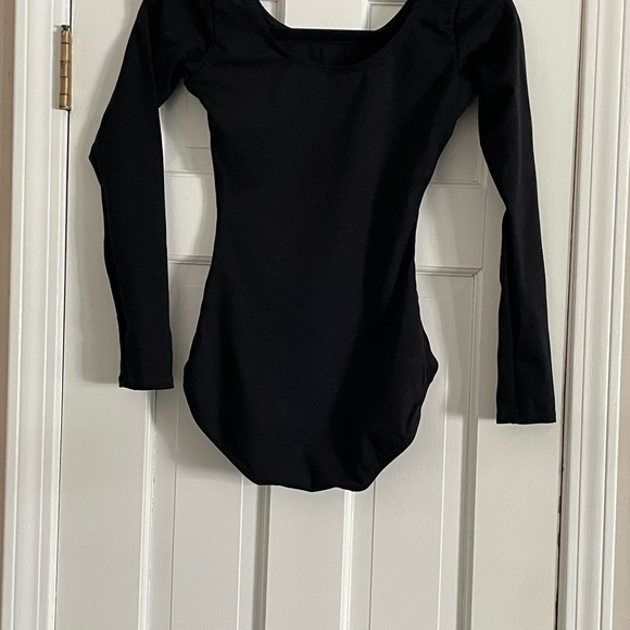 Capezio Long Sleeve Black Leotard Size M Women’s - Picture 3 of 5